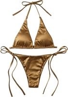 Ensemble bikini brésilien 2 pièces 2023 pour femme, col en V, imprimé animal, taille haute, maillot de bain, tenue de plage