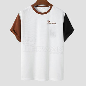 Camiseta de Verano para Hombre, Talla Adulto, Algodón y Poliéster, Sólida, Transpirable, Antiarrugas, de Secado Rápido, Cuello Redondo, Alta Calidad, Colores Personalizables - Product Image 1