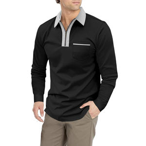 Camisas Polo para Hombre al por Mayor, Impresión de Logotipo Personalizada, Tela Personalizada, Camisa Polo de Algodón y Poliéster Suave, Camisas de Golf para Hombre para Verano y Aire Libre - Product Image 3