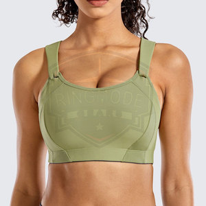 Wholesale Custom Front Logo Simple Women's Sports <b>Bra</b> Fitness Yoga Gym Breathable Eco-Friendly High Quality Spandex/Polyester - Product Image 4