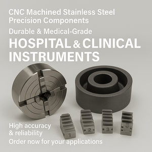 Composants de précision en acier inoxydable usinés CNC avec brochage et électroérosion à fil pour instruments hospitaliers et cliniques - Product Image 2