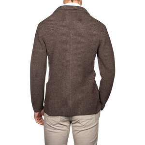 Suéter de talla grande para hombre de otoño e invierno, abrigo deportivo suelto, suéter grande de Color sólido para hombre - Product Image 3