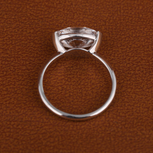 14KT or blanc 3.5 CT ovale coupe bague de fiançailles Style classique laboratoire cultivé diamant lunette réglage IGI certificat bijoux - Product Image 5