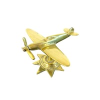 Laiton Spitfire avion modèle Vintage avion décor métal avion guerre mondiale avion de chasse Miniature bureau ornement