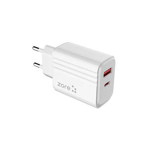 Chargeur mural de voyage rapide 2-en-1 Type-C 20W Netzy Play Series PL06 - Blanc - Product Image 3