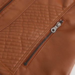 Diseñe sus propias chaquetas de cuero de moda Chaqueta de cuero de mujer de alta calidad al mejor precio Chaqueta de cuero de manga larga - Product Image 5