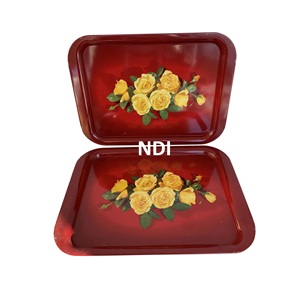 ถาดรองเสิร์ฟทำจากหวายถาดทำจากวัสดุธรรมชาติเป็นมิตรต่อสิ่งแวดล้อมถาดรองเครื่องใช้ในครัวของโรงแรมร้านอาหารใช้บริการอาหารเช้า - Product Image 2