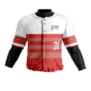 Uniforme de Béisbol Ligero y Transpirable de Poliéster de Secado Rápido para Equipos Deportivos con Logotipo Personalizado para Adultos en Todas las Tallas - Product Image 3