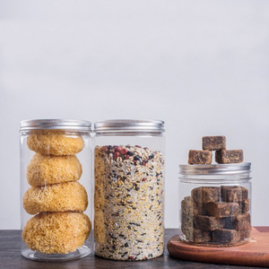 Frascos de plástico PET de alta calidad con tapón de rosca de boca ancha y tapas de aluminio para almacenamiento de alimentos y bebidas Solución de almacenamiento de calidad - Product Image 3