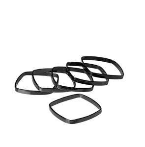 Rond de serviette carré en métal Design tendance Expériences de restauration élégantes Articles de rond de serviette à des coûts raisonnables - Product Image 1