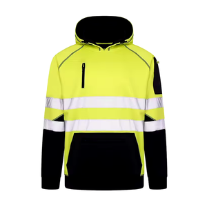 Men <b>Orange</b> <b>Hi</b> <b>Vis</b> Water Proof Safety Hoodie for Worker Reflective High Visibility Sweatshirts Custom All Safety Clothing - Product Image 3