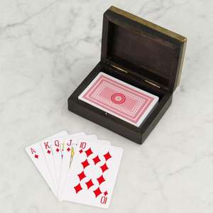 Boîte de présentation de cartes à jouer de luxe en laiton, cadeaux promotionnels d'affaires personnalisés, accessoires de jeu de pique-nique, prix abordable - Product Image 3