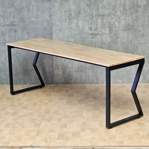 Mconcept HBMC032 Computer <b>Desk</b> 200x60cm Rubberwood with Iron Legs - Product Image 2