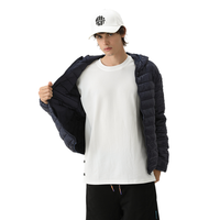 LULUSEN Veste matelassée Slim Fit de créateur personnalisée pour hommes Manteau matelassé avec capuche avec logo OEM Manteau matelassé gonflé pour le printemps