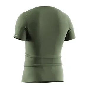 Pantalones de chándal para hombre, color verde militar, con costuras reforzadas y ecológicos, fabricante mayorista - Product Image 6
