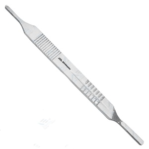 Lame chirurgicale manuelle en acier inoxydable Manche de couteau manche de scalpel durable Instruments médicaux Soins de santé chirurgicaux dentaires - Product Image 1