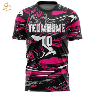 100% polyester respirant maille maillot de football maillot de football personnalisé votre propre conception imprimé chemises de football - Product Image 5