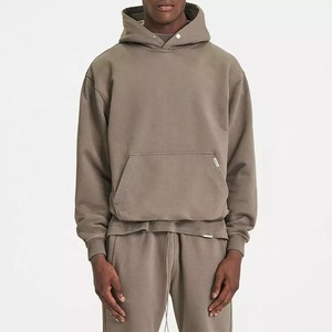 2022 conjuntos de Sudadera con capucha de lana de algodón de gran tamaño personalizados ropa de calle para hombres traje corto de sudor informal chándal para parejas - Product Image 4