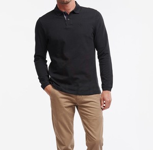 Polo de Golf de manga larga personalizado de alta calidad, camiseta de Polo de Golf transpirable que absorbe la humedad para hombre con cuello de hoja, novedad - Product Image 5