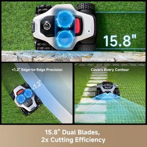 หุ่นยนต์ตัดหญ้ารุ่นใหม่ New Industrial Dream A3 AWD Pro ตัดได้ถึงขอบสนาม พร้อมพลังปีนป่าย - Product Image 4