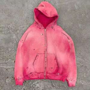 Sudaderas Extra Grandes para Hombre, Sudadera Vintage, Sudadera con Capucha para Parejas, Sudadera con Lavado Ácido para Hombre, Sudadera Deportiva - Product Image 1