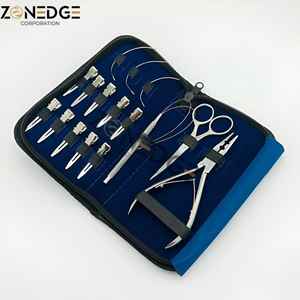 High Quality Products <b>Hair</b> Extension Pliers With <b>Hair</b> <b>Sectioning</b> <b>Clips</b> and Loop <b>Hair</b> Cutting Solid Scissor With C Type Needles - Product Image 6