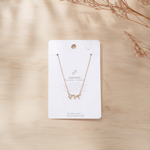 Collar con Colgante del Signo Zodiacal Sagitario Agliaro, Chapado en Oro, Acero Inoxidable, Joyería de Moda para Mujer, Regalo - Product Image 2