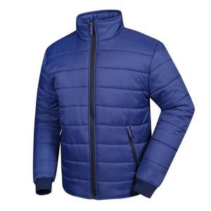 2024 hommes hiver Stand doudoune Logo personnalisé respirant imperméable toile capuche haute rue Style fermeture à glissière poche laine - Product Image 1
