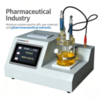 Titrant d'humidité Karl Fischer de laboratoire YX-700W, testeur d'humidité traces pour l'analyse du charbon, du pétrole et des produits chimiques, résolution 0,1 µg