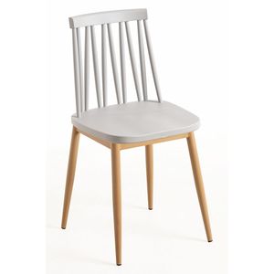 Silla Bilba de plástico PP extensible y ligera para el hogar, oficina, sala de estar, almacén con estilo de diseño contemporáneo de granja - Product Image 1