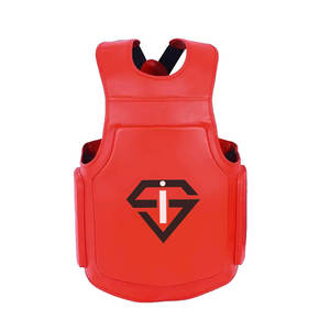 Protège-poitrine en cuir de haute qualité pour équipement de sport de boxe et d'arts martiaux pour un protecteur de corps efficace - Product Image 1
