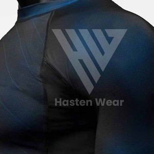 Camisetas de Compresión con Cuello Redondo para Clientes Exigentes, Gran Venta 2025, Elásticas en 4 Direcciones, Secado Rápido, Mangas Largas, Logotipo Personalizado, Protección Solar - Product Image 3