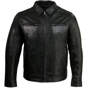 Vestes pour hommes décontractées, légères, personnalisées, imperméables, respirantes, protection UV, col montant en cuir, fermeture éclair, style urbain - Product Image 6