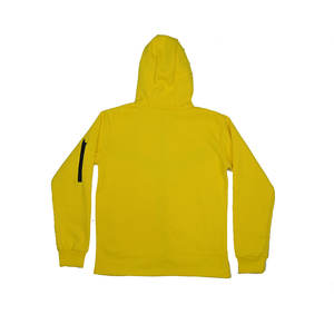 Conjunto Deportivo de Dos Piezas para Hombre, Color Amarillo y Negro, Estampado, Felpa Técnica, 100% Algodón, Grueso, Secado Rápido, con Logotipo Bordado y Pedrería, para Gimnasio - Product Image 4