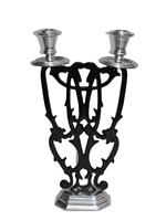 Premium Vintage siyah silindir mum tutucu iki ton Metal zanaat parti dekorasyon mum adak tutucu fantezi tasarım mumluk