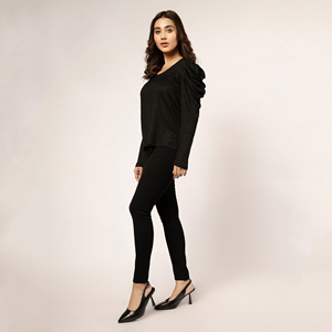 2025 LOGO personalizado mujer suéter algodón manga larga 2025 prendas de punto suéter invierno tejido suéter Mujer - Product Image 2