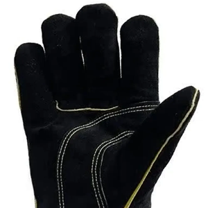 ถุงมือเชื่อมหนังวัว CE EN388ถุงมือเชื่อมด้วยอุณหภูมิสูง - Product Image 5