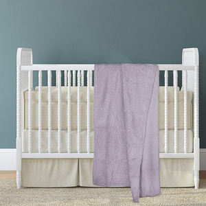 Tùy chỉnh thiết kế màu xám 280gsm Polyester jacquard ấm Jacquard flannel bé nhận được chăn - Product Image 5