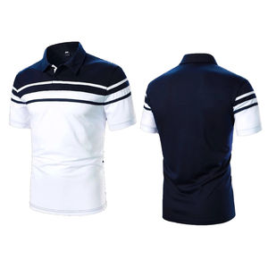Impression personnalisée tricotée 100% coton pour chemise pour hommes à manches courtes brodée de luxe Pima pour tenue d'été décontractée respirante - Product Image 5