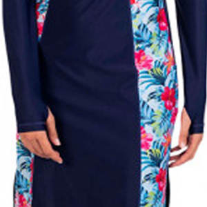 Fabricant de maillots de bain et de vêtements de plage islamiques imprimés 2026 – Ensemble 2 pièces Thobe en Spandex grande taille personnalisé avec logo frontal - Product Image 5