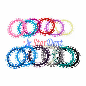 ขายร้อนยืดหยุ่นจัดฟัน Ligature Tie ทันตกรรมวัสดุการ์ตูน O-แหวนรอบที่มีสีสัน Ligature Tie - Product Image 6