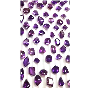 พลอยอเมทิสต์ธรรมชาติขนาด15มม. ถึง22มม. จำนวน79ชิ้นกำไลแฟนซี638ซม. ของ iroc พลอยคาเทล่าแบบหลวมตัด $154สำหรับทุกคน - Product Image 4