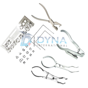 Rubber Dam Instruments <b>Set</b> Ainsworth <b>Punch</b>, Brewer Forceps Ivory Clamps Lightweight Brackets Endodontic Tools CE Certified - Product Image 4