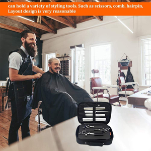 5.5กรรไกรตัดผมบาง7ชิ้นชุดกรรไกรสเตนเลสสตีลพร้อมเครื่องมือความงามกล่องหนัง - Product Image 5