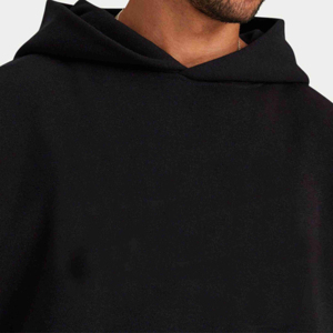 Vente en gros de pulls à capuche 100% coton pour hommes, logo personnalisé, polaire brodée, vêtements d'hiver, sérigraphie, teint uni - Product Image 5