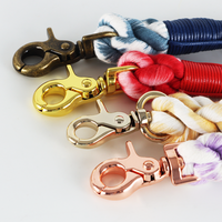 Laisses de chien personnalisées en coton avec corde arc-en-ciel, traction pour animaux de compagnie, avec poignée solide et confortable, grossiste au meilleur prix
