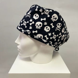 Capuchon de gommage à impression personnalisée Couvre-cheveux Tissu à séchage rapide Utilisation hospitalière Uniformes de laboratoire médical Vente en gros à bas prix Capuchons de gommage - Product Image 5