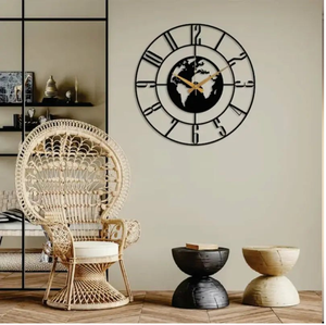 นาฬิกาแขวนผนังโลหะจำนวนมากดีไซน์ทันสมัยมีสไตล์ขายส่งของตกแต่งระดับพรีเมียมสำหรับตกแต่งบ้านสำนักงานและการใช้ในโรงแรม - Product Image 3