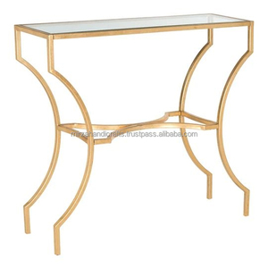 Table longue de forme rectangulaire avec dessus en marbre Produit de haute qualité fait à la main Prix personnalisé en métal fait à la main - Product Image 5