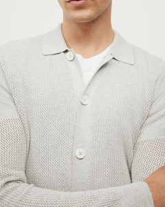 เสื้อสเวตเชิ้ตผู้ชายแบบสวม แขนยาว ผ้าถักเนื้อนุ่ม พรีเมียม กระดุมติด ทนทาน ขอบแขนยืดหยุ่น ใส่สบาย สไตล์ลำลอง ทรงหลวม - Product Image 2